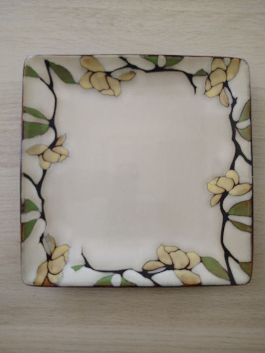 multi Mikasa Floral dinner Plate, 10.5 inches square