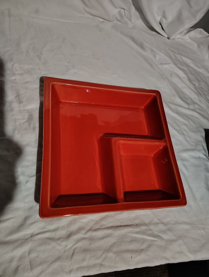 Red Destinis S.A. Square Serving Dish, 12x12
