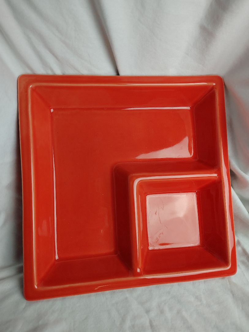 Red Destinis S.A. Square Serving Dish, 12x12