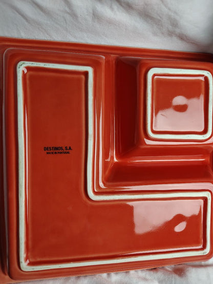 Red Destinis S.A. Square Serving Dish, 12x12