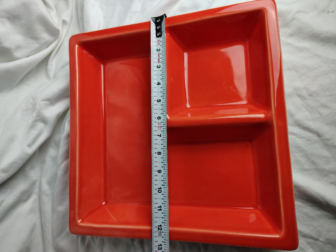 Red Destinis S.A. Square Serving Dish, 12x12