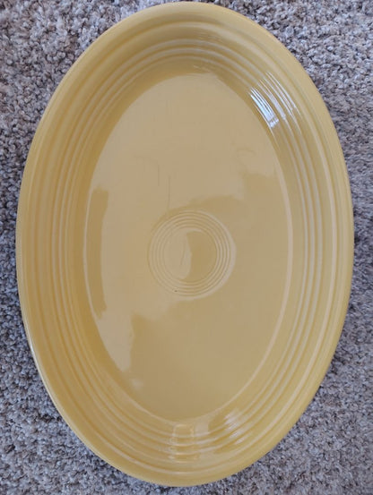 Yellow Homer Laughlin Fiesta Platter, 13x9.5