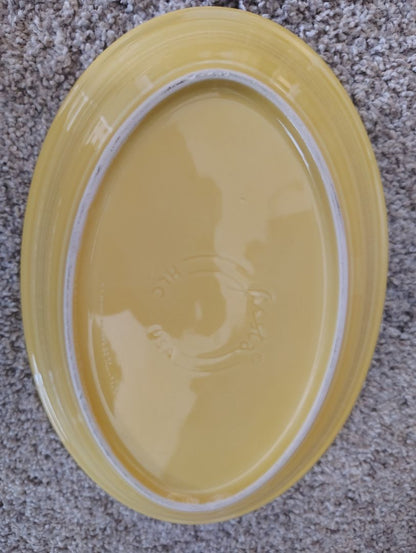 Yellow Homer Laughlin Fiesta Platter, 13x9.5
