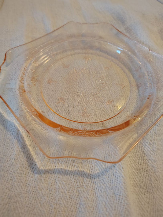 natural Anchor Hocking Princess Pattern Side Plates, 5 5/8 "