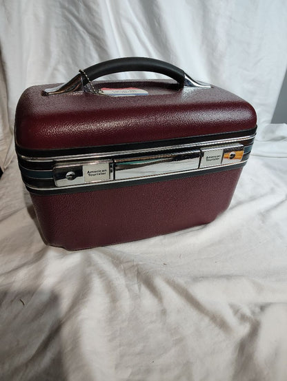 RED American Tourister Train Case