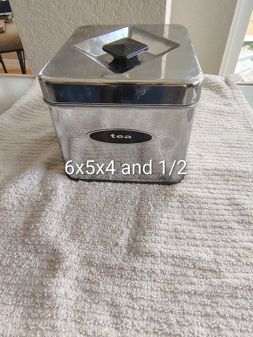 silver  MCM Tea Canister, see pics