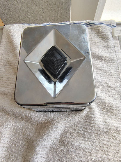 silver  MCM Tea Canister, see pics