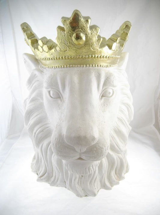 AS IS Crown Lion Planter