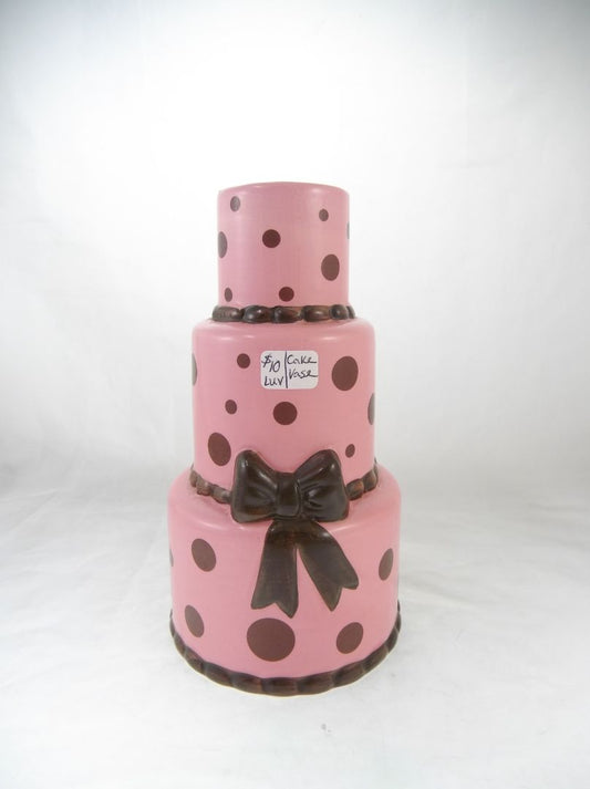 Pink  Ceramic Cake Vase