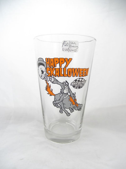 Ska Brewing Happy Swallowed Halloween Beer Pint Glass