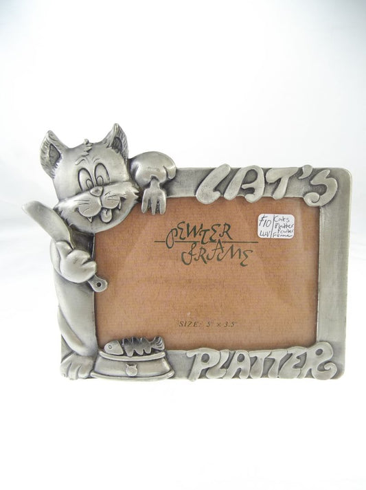Cat Pewter Frame