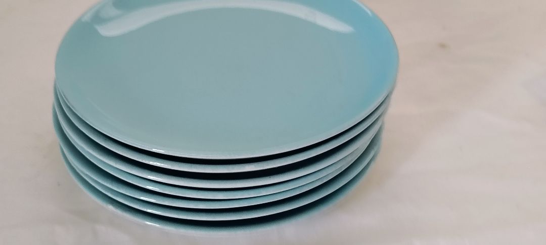 Teal  salad plates, see pics