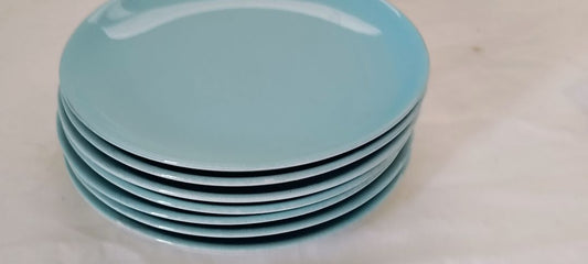 Teal  salad plates, see pics