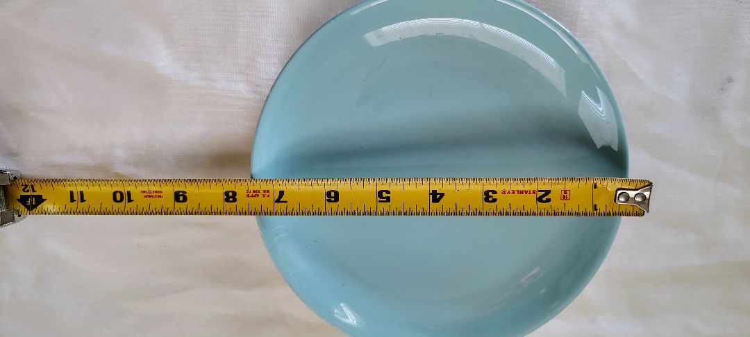 Teal  salad plates, see pics