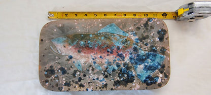 multi Martha Stewart Glazed fish tray, 6.5 inches