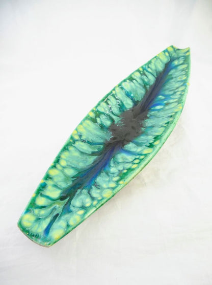 Signed MCM-Style Tray Dish Pottery