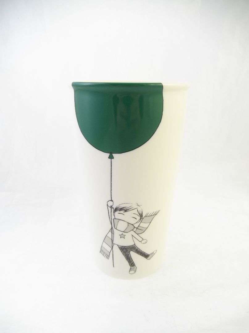 Starbucks No Lid: balloon travel mug