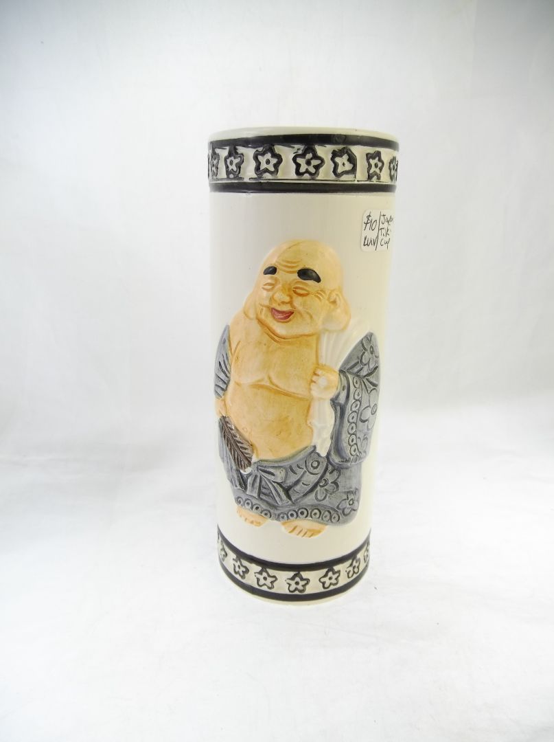 Orchids of Hawaii Japan Buddha Tiki Mug