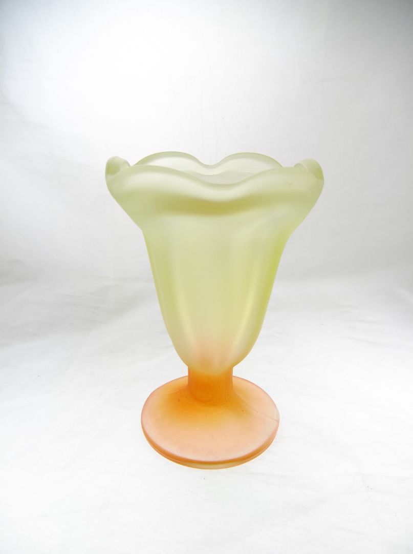 Libbey frosted sundae glass