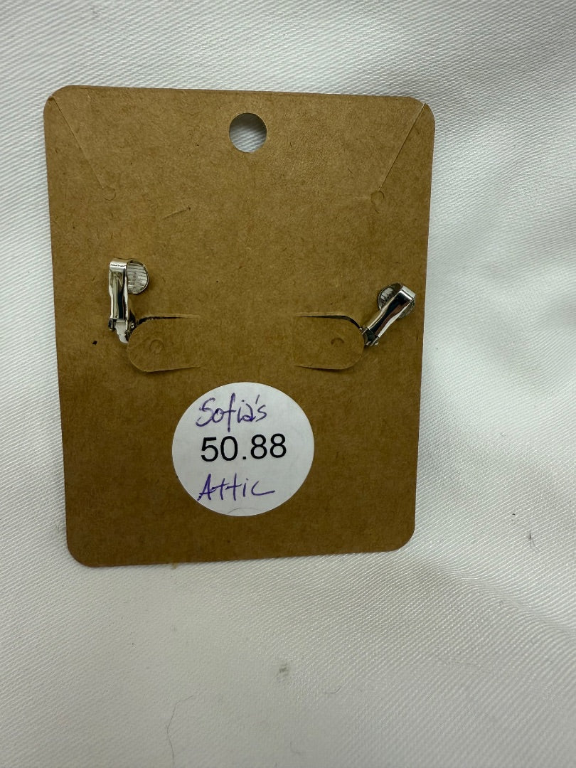 Blue  Christmas JingleBell Clip-on Earrings