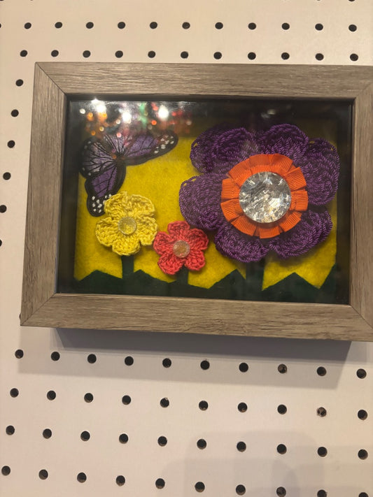 3D flower wall art