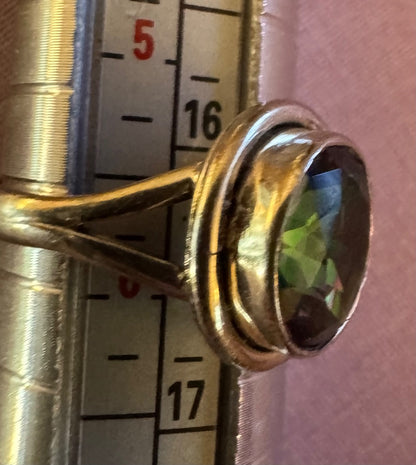 Mystic topaz ring 5 3/4