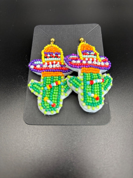 Cactus earrings