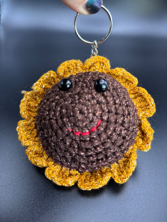 Sunflower key chain