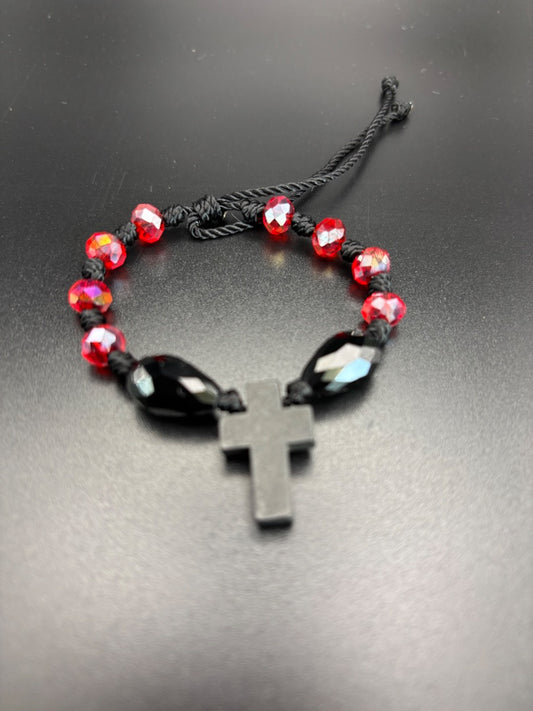 Black  Cross bracelet