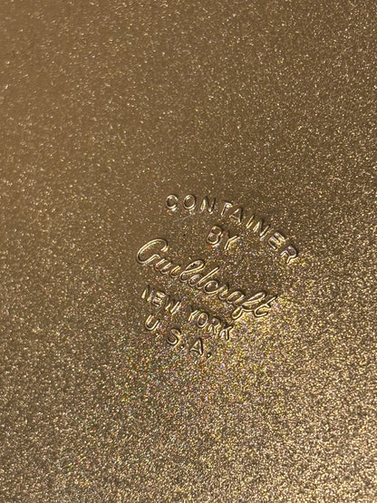 Guidcraft gold embossed tin