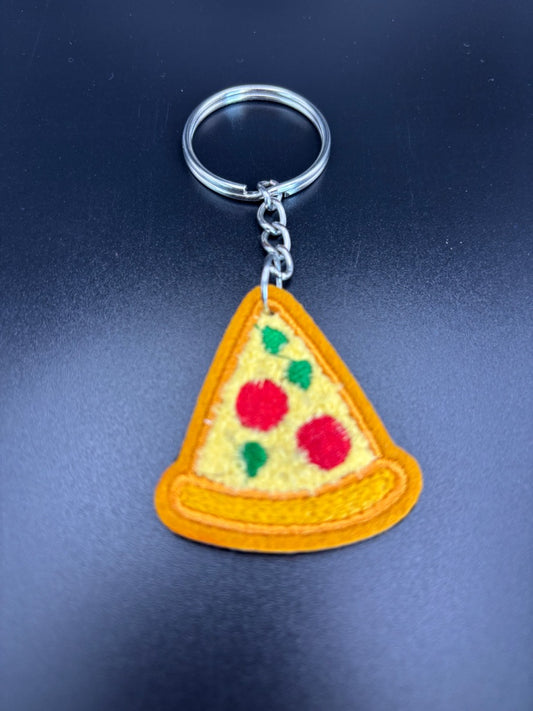 Pizza key chain