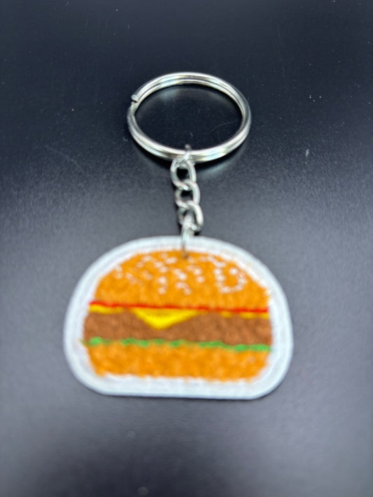 Burger key chain Hand Made