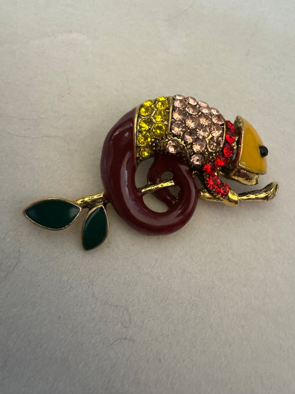 Chameleon brooch