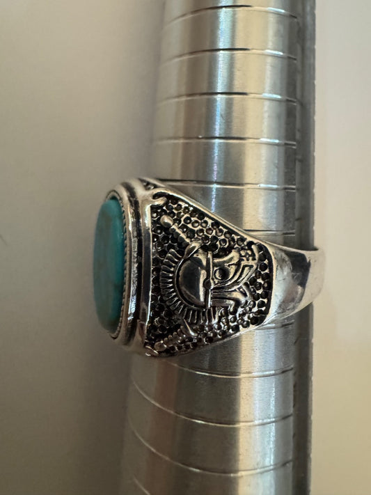 Mens 925 turqcolor ring 12 1/2