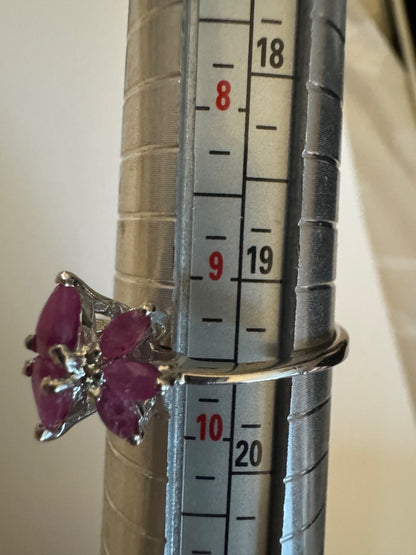 Ruby multi stone ring 9 1/2