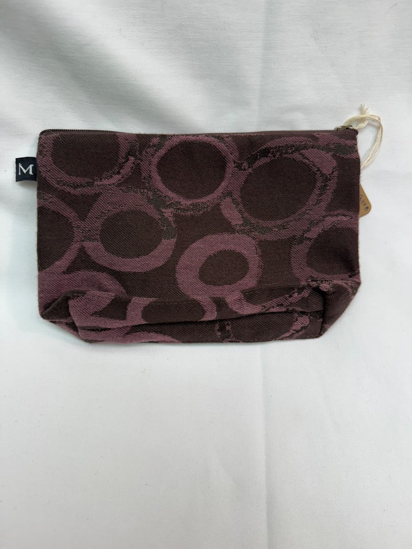 Brn/mauve Maruca Cosmetic/Travel Bag, 8"x5”