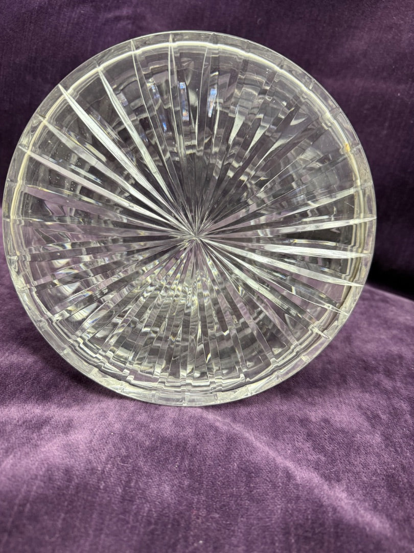 Clear  VTG Crystal Ship Decanter, 9" T x 8" Di