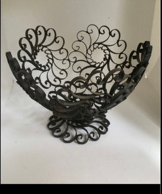 Vintage Wrought iron decorative bowl