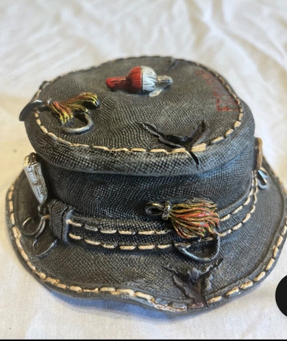Fishing hat trinket box