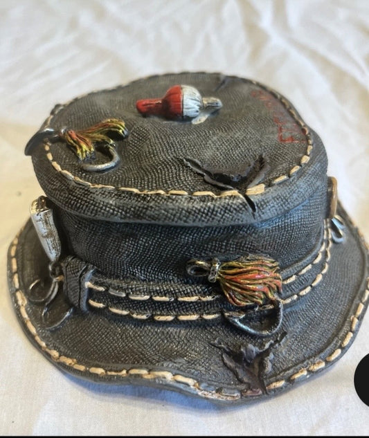 Fishing hat trinket box