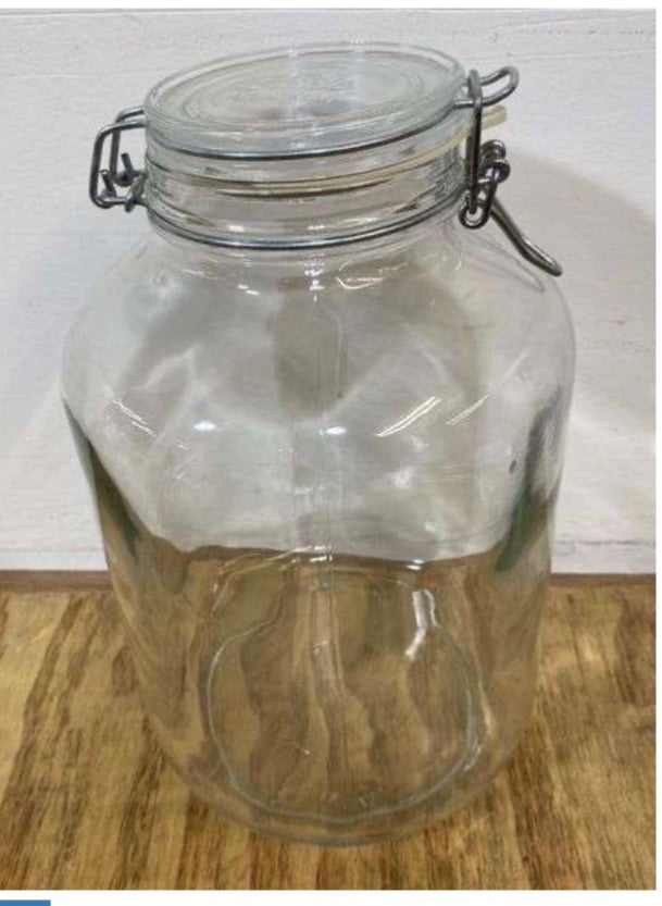 glass pickle jar made in Italy
