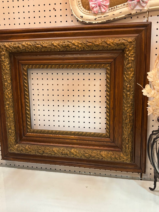 antique American Victorian wood frame