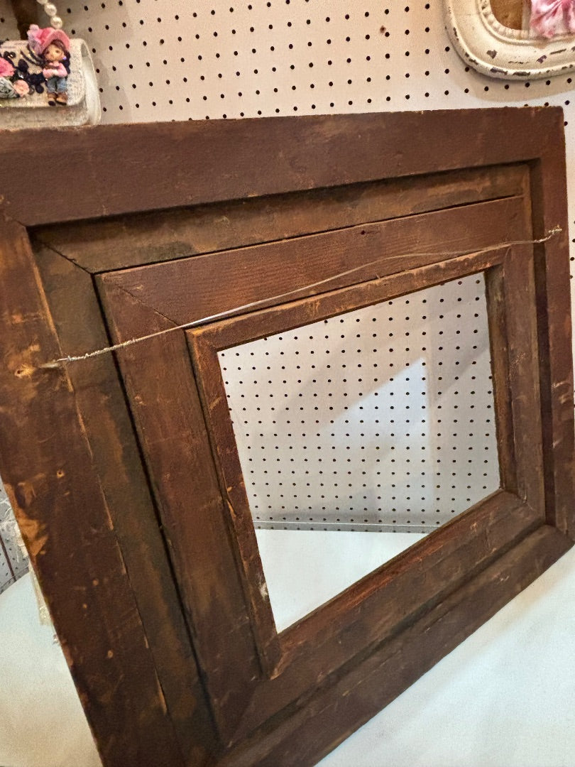 antique American Victorian wood frame
