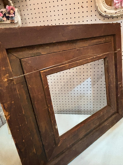 antique American Victorian wood frame