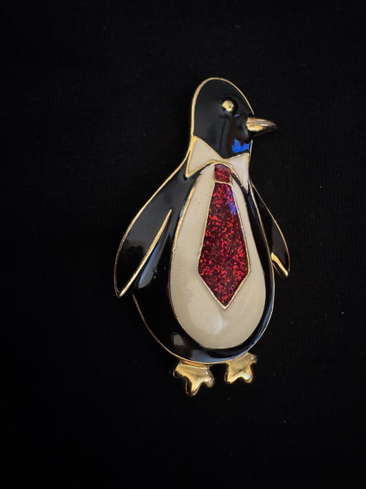 TC Penguin brooch