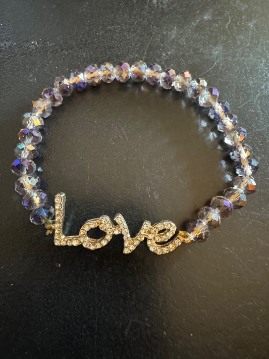 Love ab stretchy bracelet