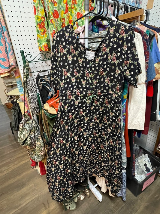 80s/90s floral sundress, size L