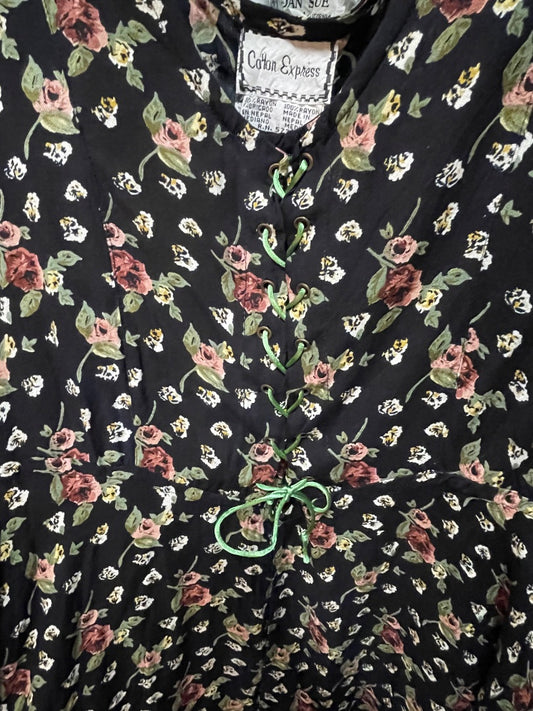 80s/90s floral sundress, size L