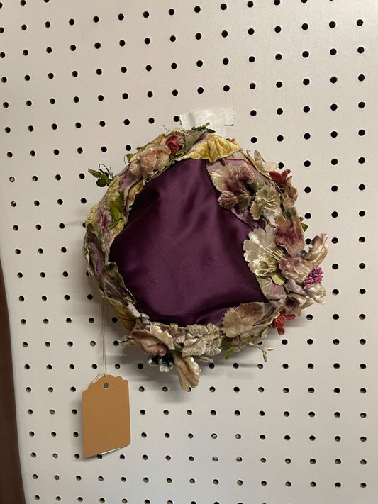 Vintage 50s floral hat