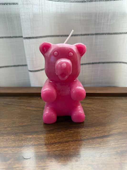 Pink Gummy Bear Candle